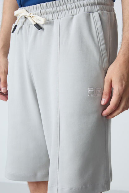 Stone Cotton Thick Soft Textured Standard Fit Basic Men's Shorts - 81277