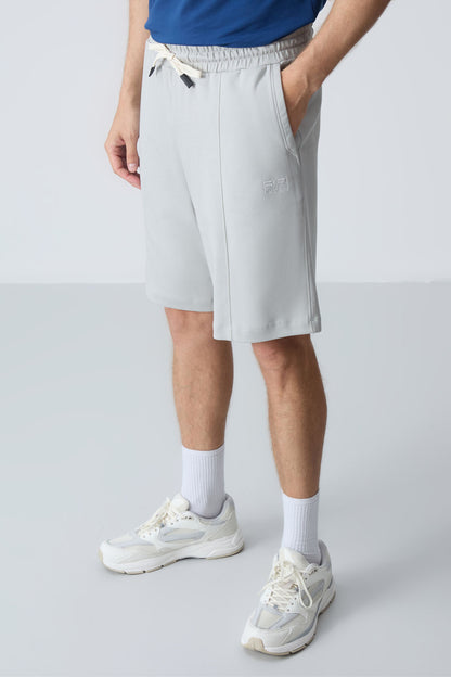 Stone Cotton Thick Soft Textured Standard Fit Basic Men's Shorts - 81277