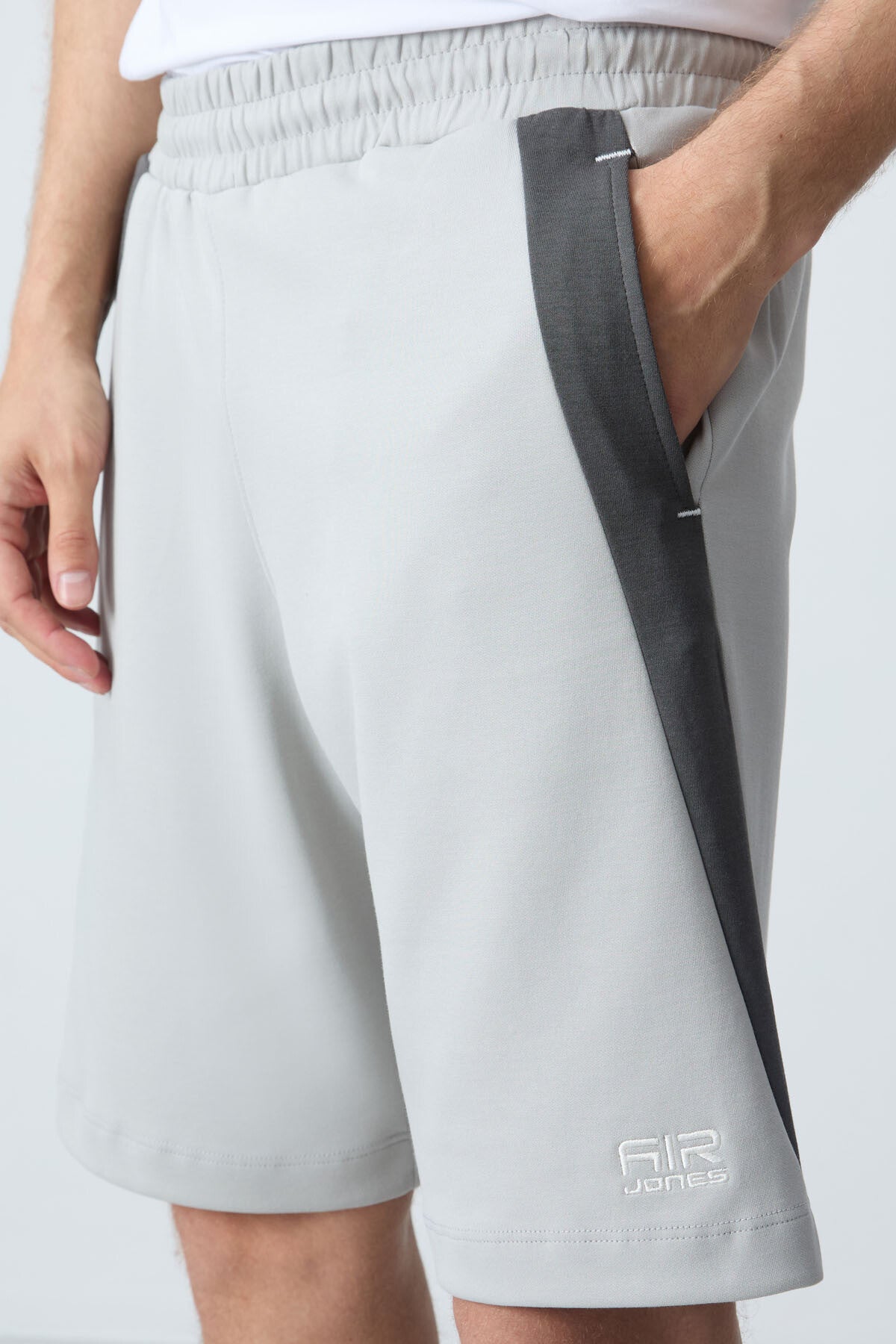 Stone Cotton Thick Soft Textured Standard Fit Basic Men's Shorts - 81280