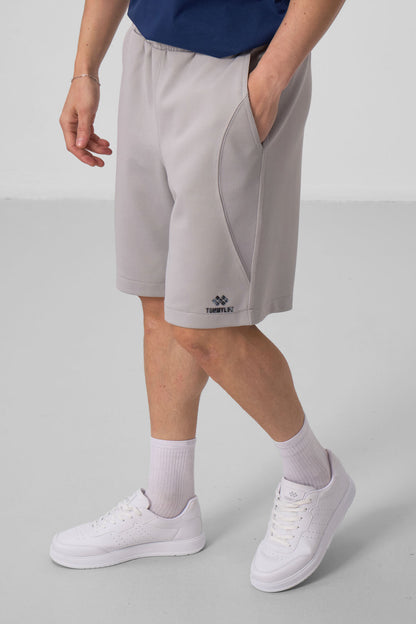 Stone Surface Textured Oversize Men's Shorts - 81288