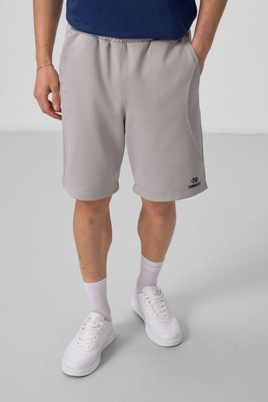 Stone Surface Textured Oversize Men's Shorts - 81288