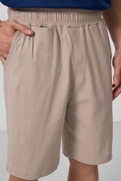 Standard Fit Woven Lightweight Stretch Chino Men's Shorts - 81290