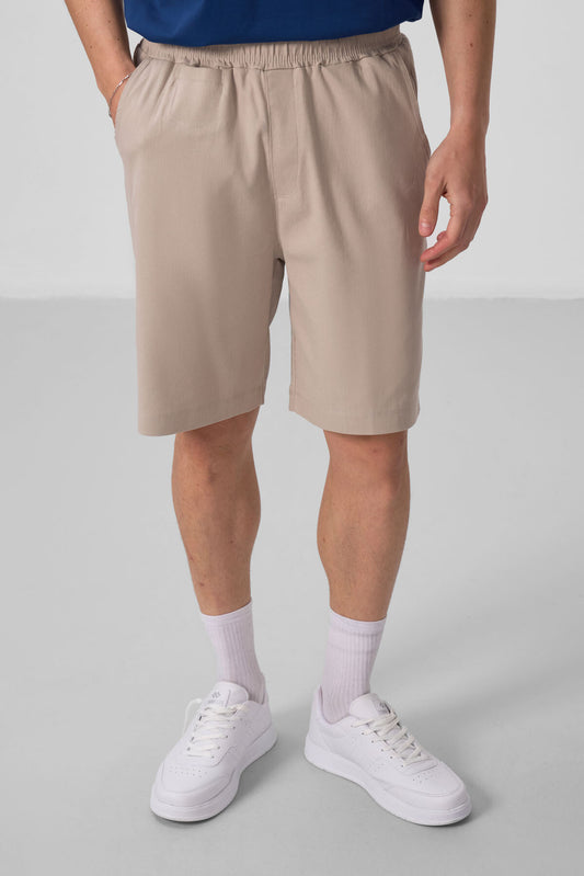 Standard Fit Woven Lightweight Stretch Chino Men's Shorts - 81290