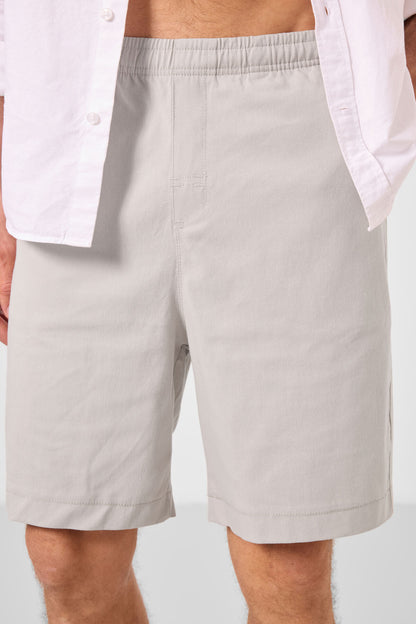 Stone Standard Fit Weaving Lightweight Flexible Chino Men's Shorts - 81293