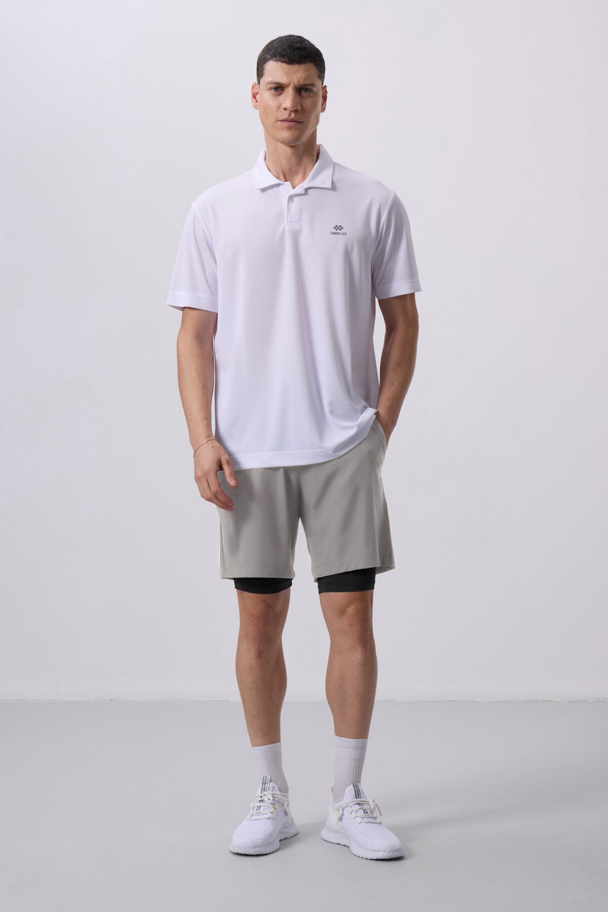 Stone thin, soft standard fit men's shorts - 81287