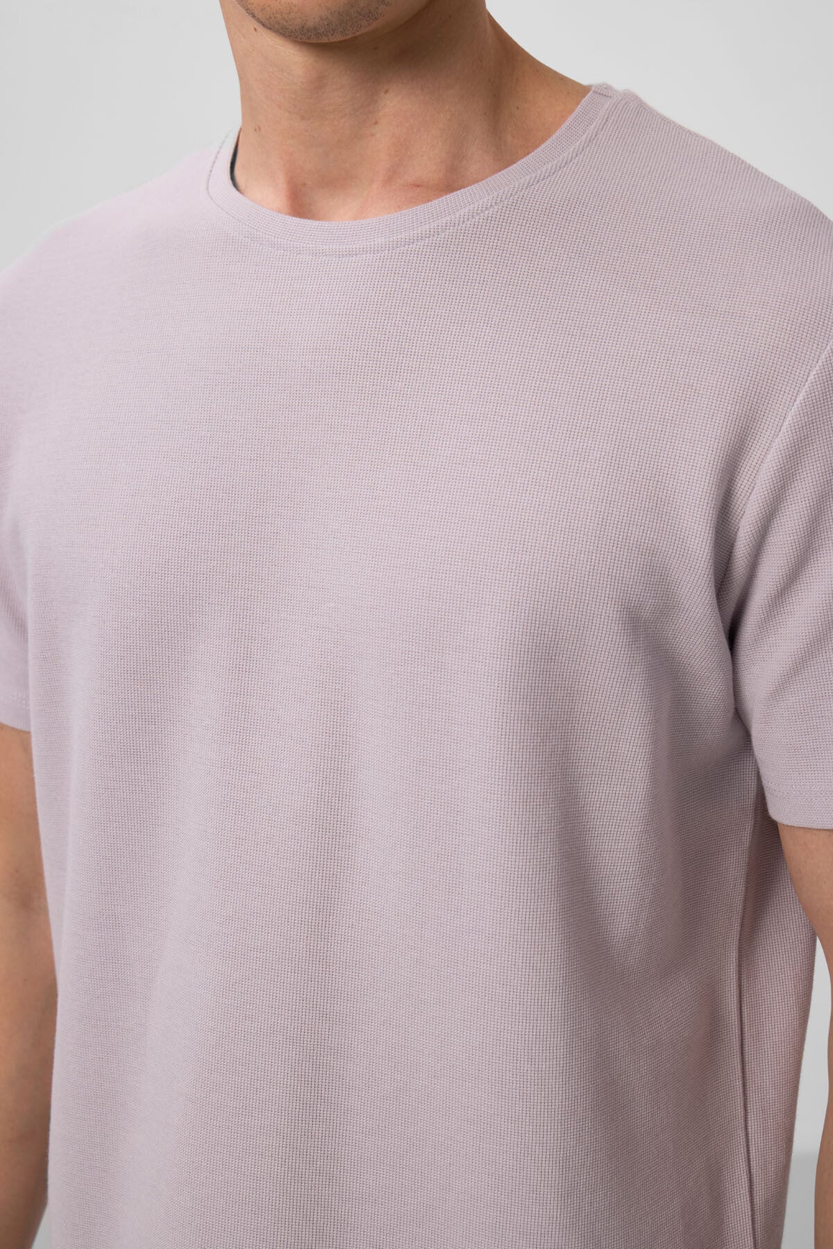 Textured Stone Surface Comfort Fit Basic Men's T-Shirt - 88436