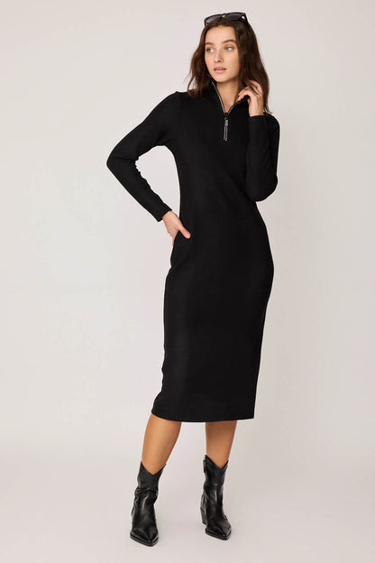 KNITTED DRESS WITH ZIPPERS
