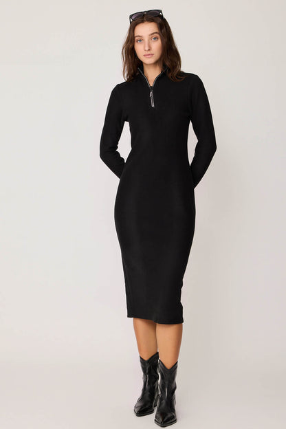 KNITTED DRESS WITH ZIPPERS