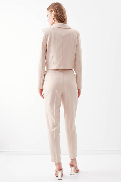 ONE BUTTON CROP JACKET