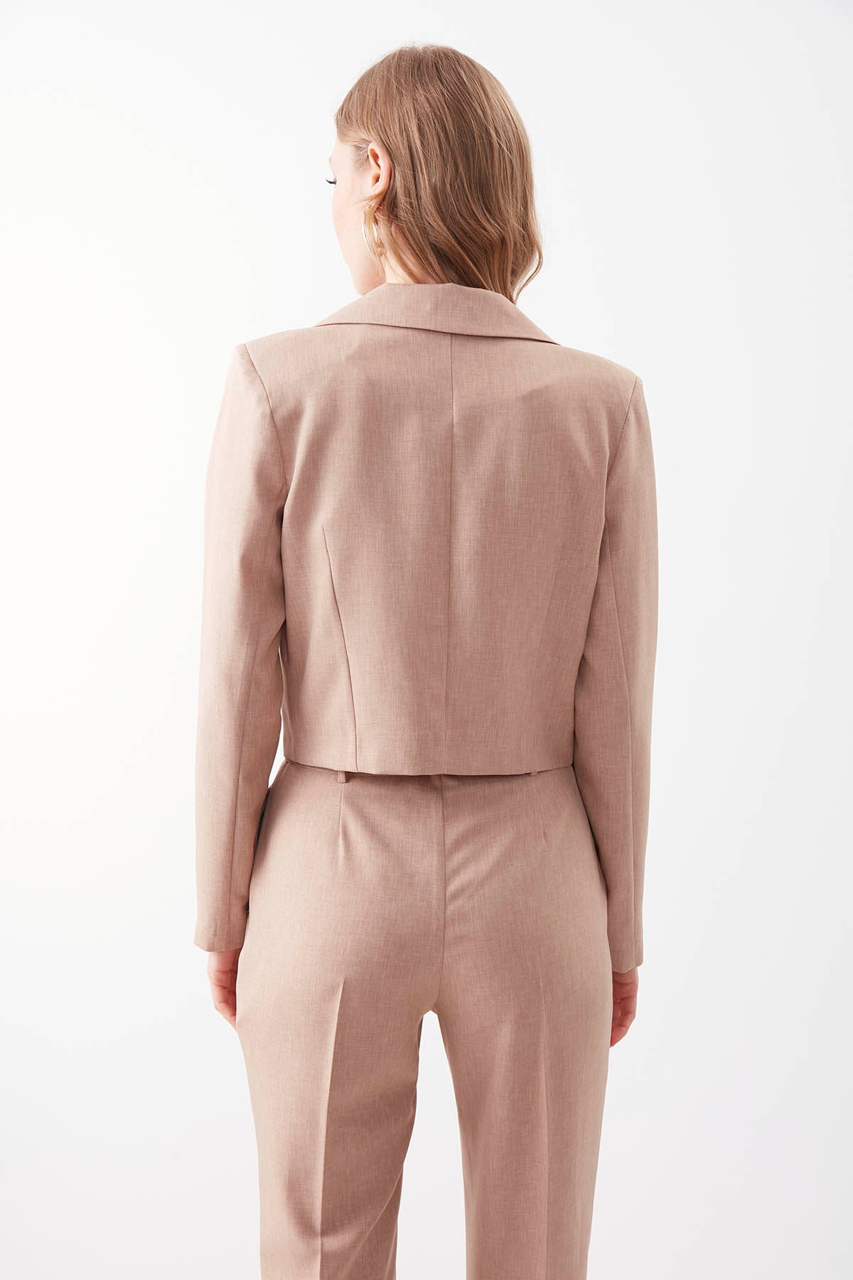 ONE BUTTON CROP JACKET