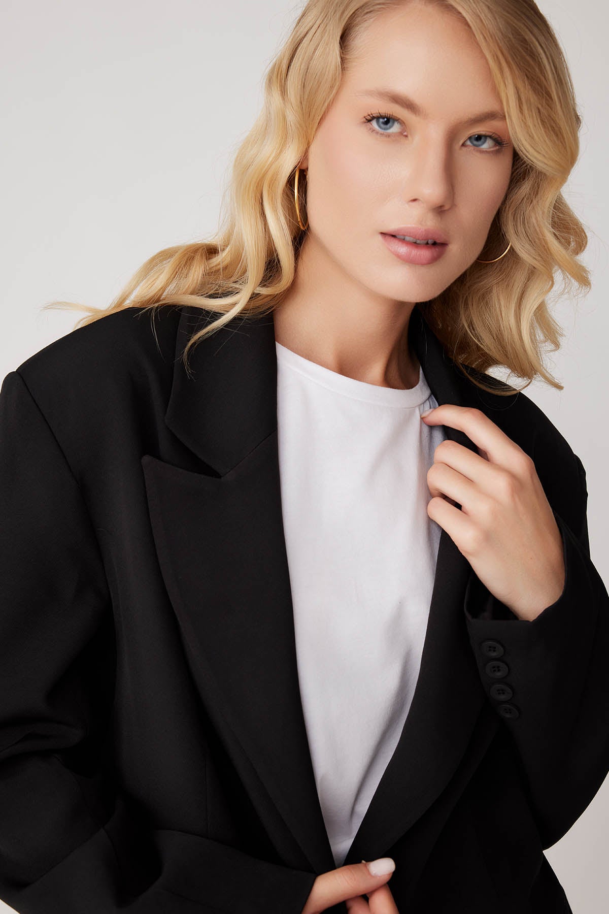 SINGLE BUTTON VATICAN  COMFY BLAZER JACKET