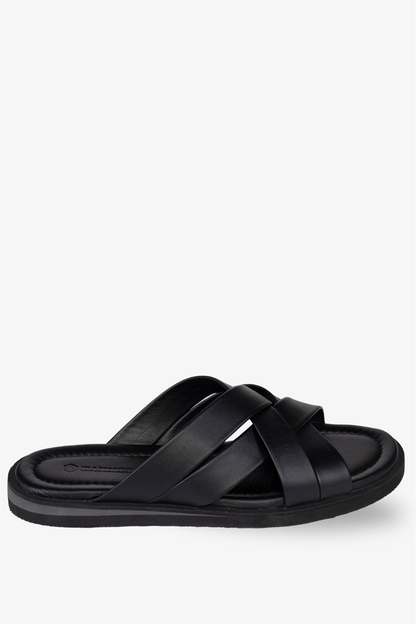 Black Men's Slippers