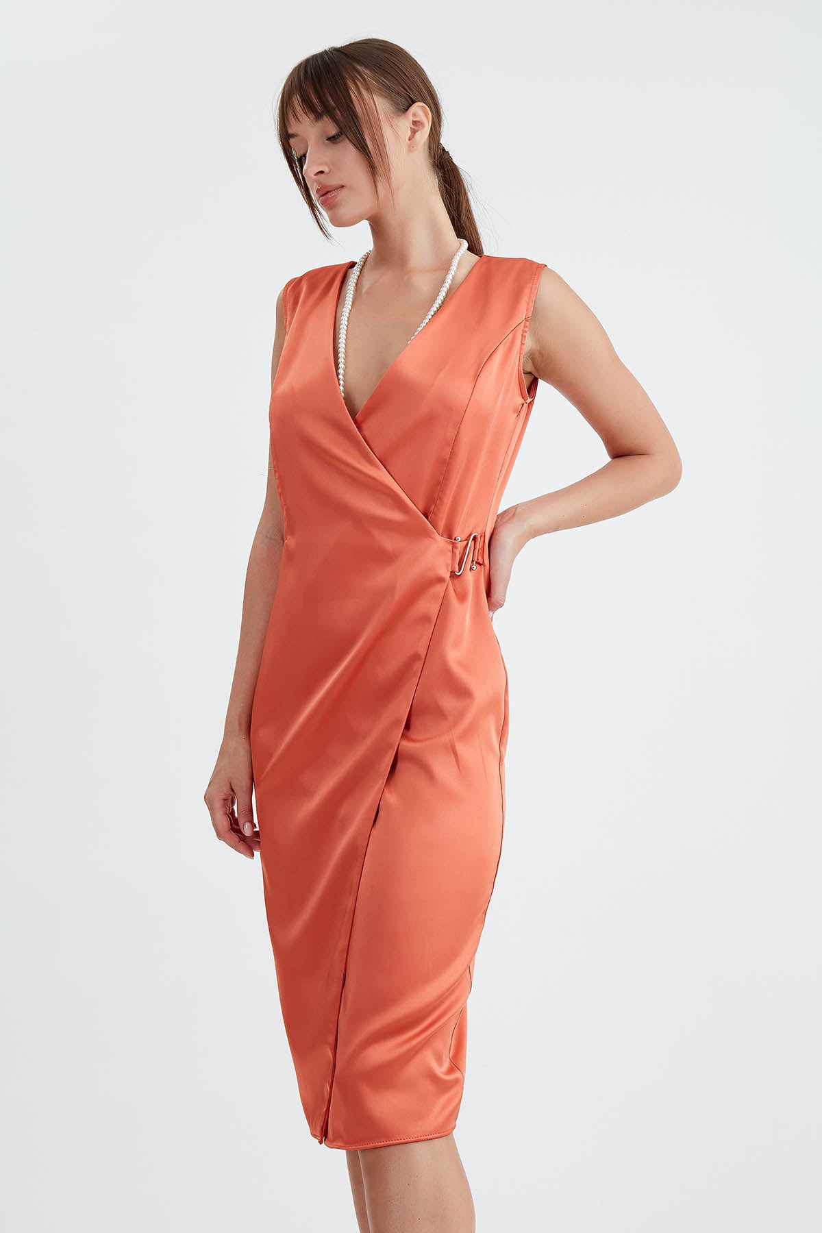 SATIN DRESS