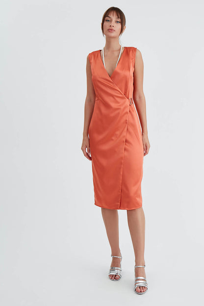SATIN DRESS