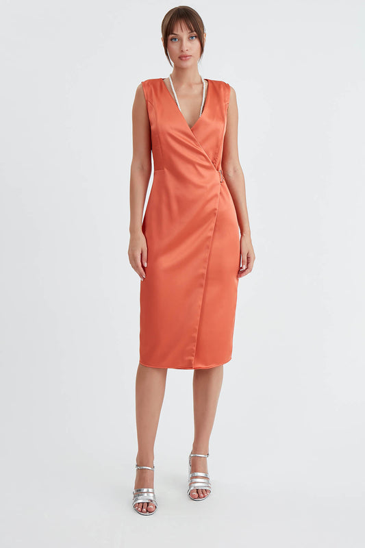 SATIN DRESS