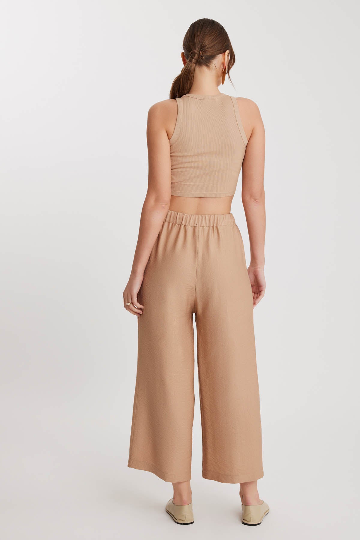TRI-BUTTON WIDE BATCH PLEATED TROUSERS