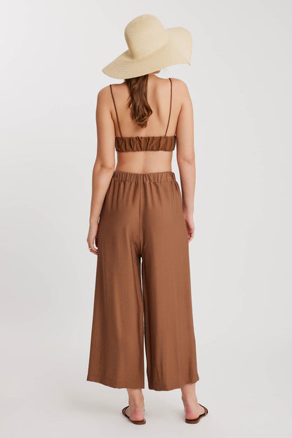 TRI-BUTTON WIDE BATCH PLEATED TROUSERS