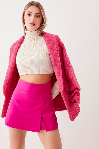 LONG COLLAR DETAILED SLEEVE RUCKLEBERRY JACKET