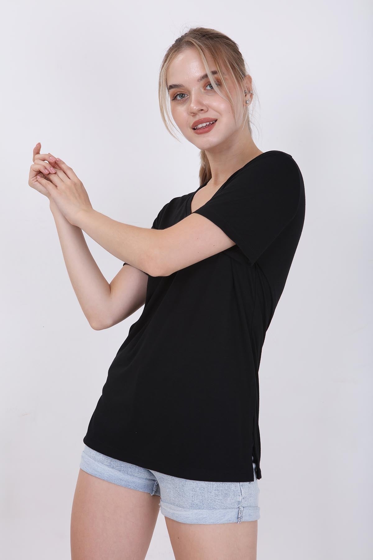 V COLLAR T-SHIRT