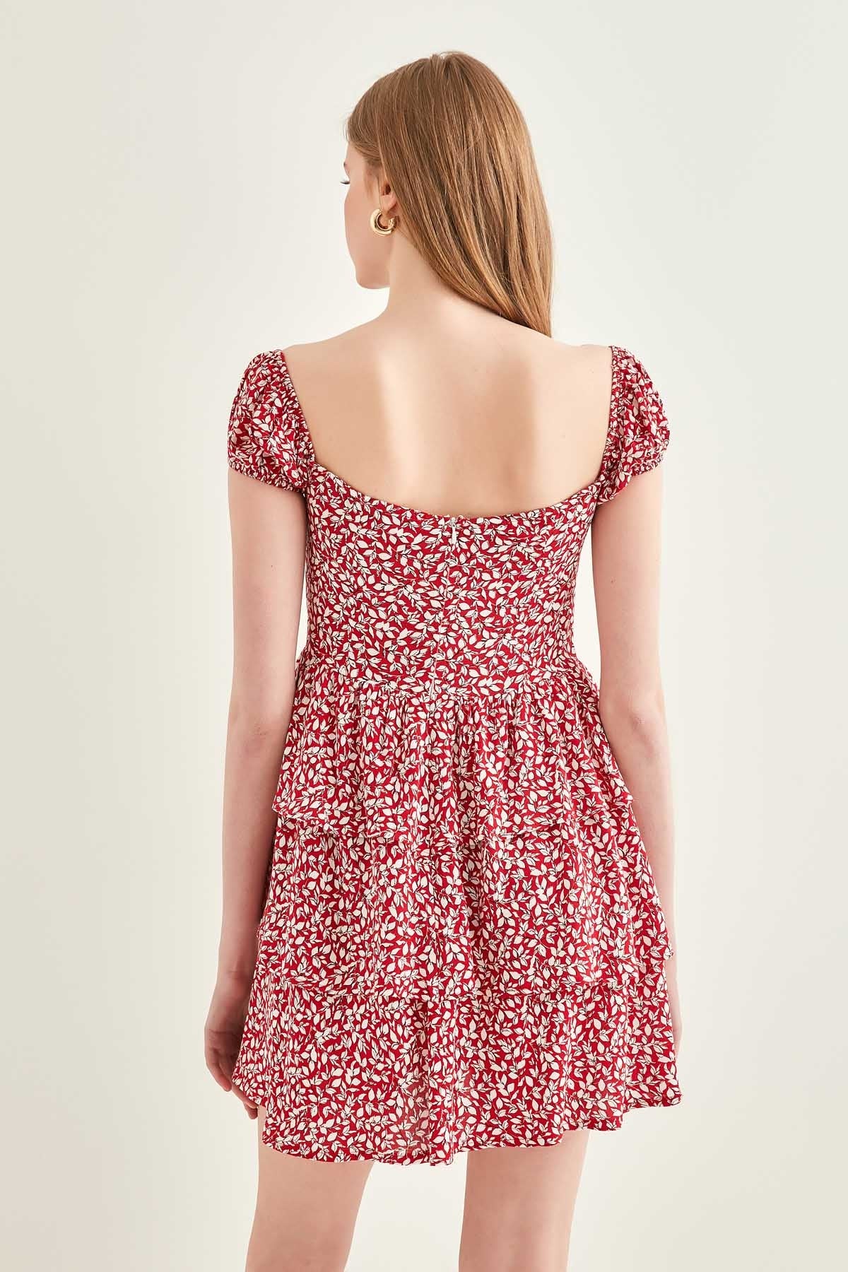LACED COLLAR DRESS