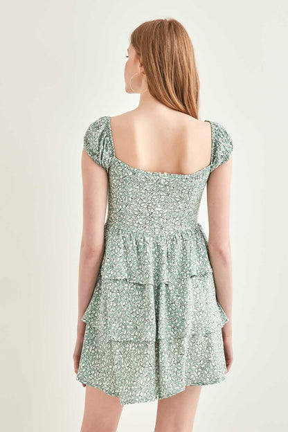 LACED COLLAR DRESS