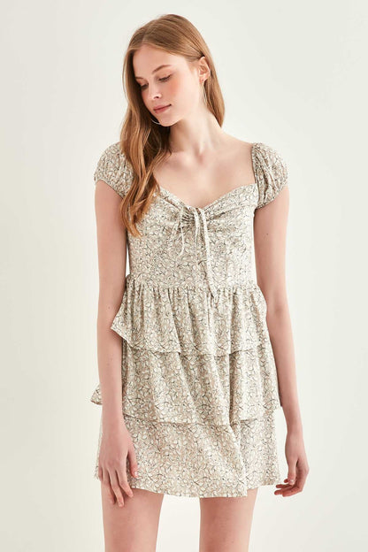 LACED COLLAR DRESS