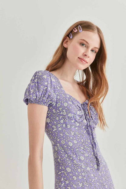 FLORAL MINI DRESS