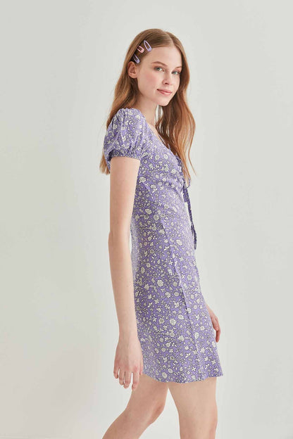 FLORAL MINI DRESS
