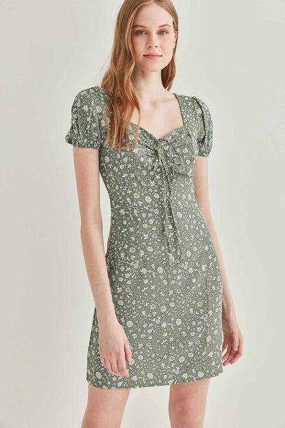 FLORAL MINI DRESS