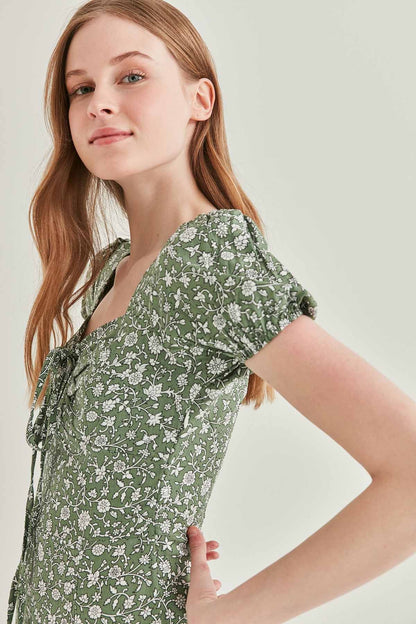 FLORAL MINI DRESS
