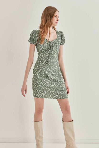 FLORAL MINI DRESS