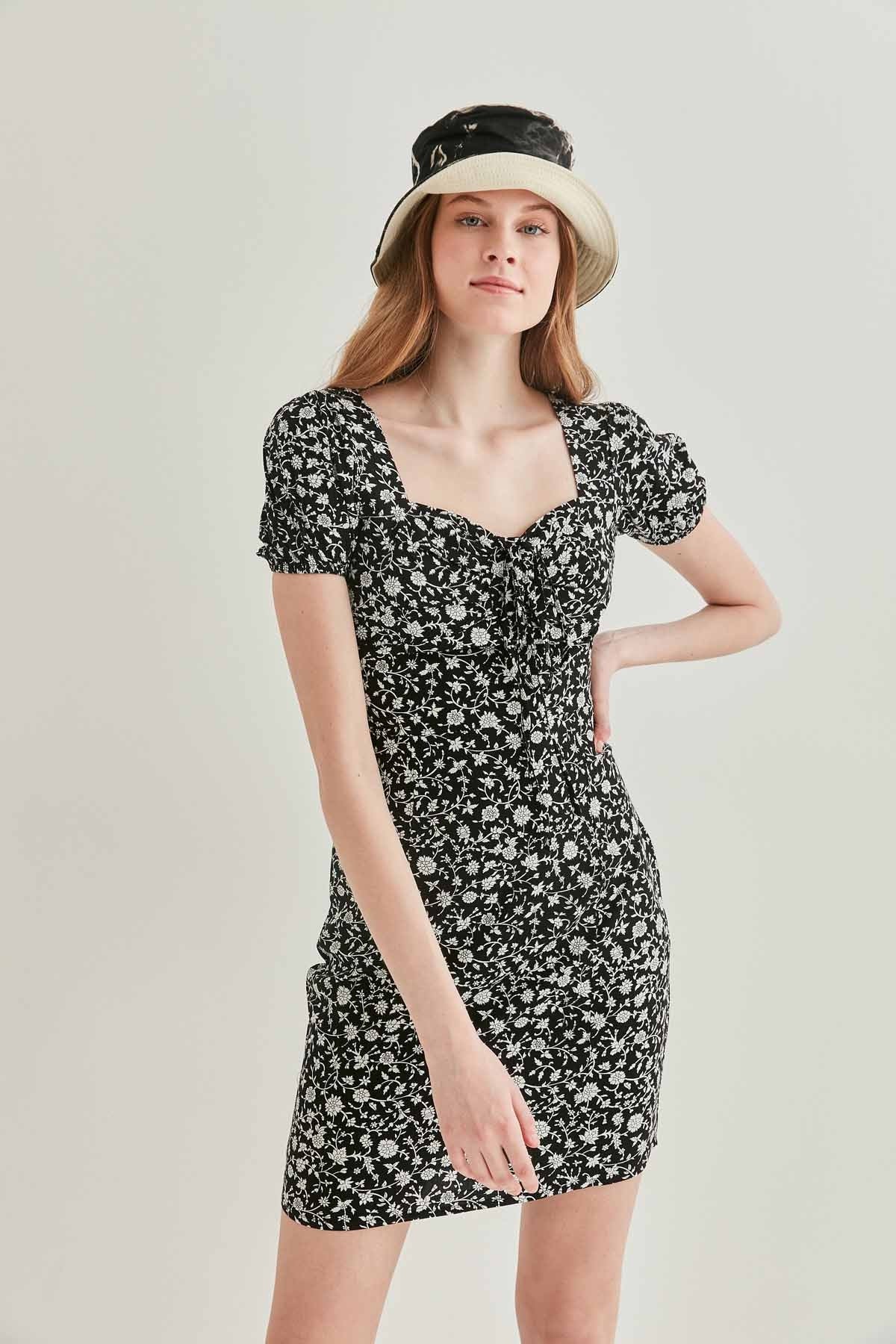 FLORAL MINI DRESS