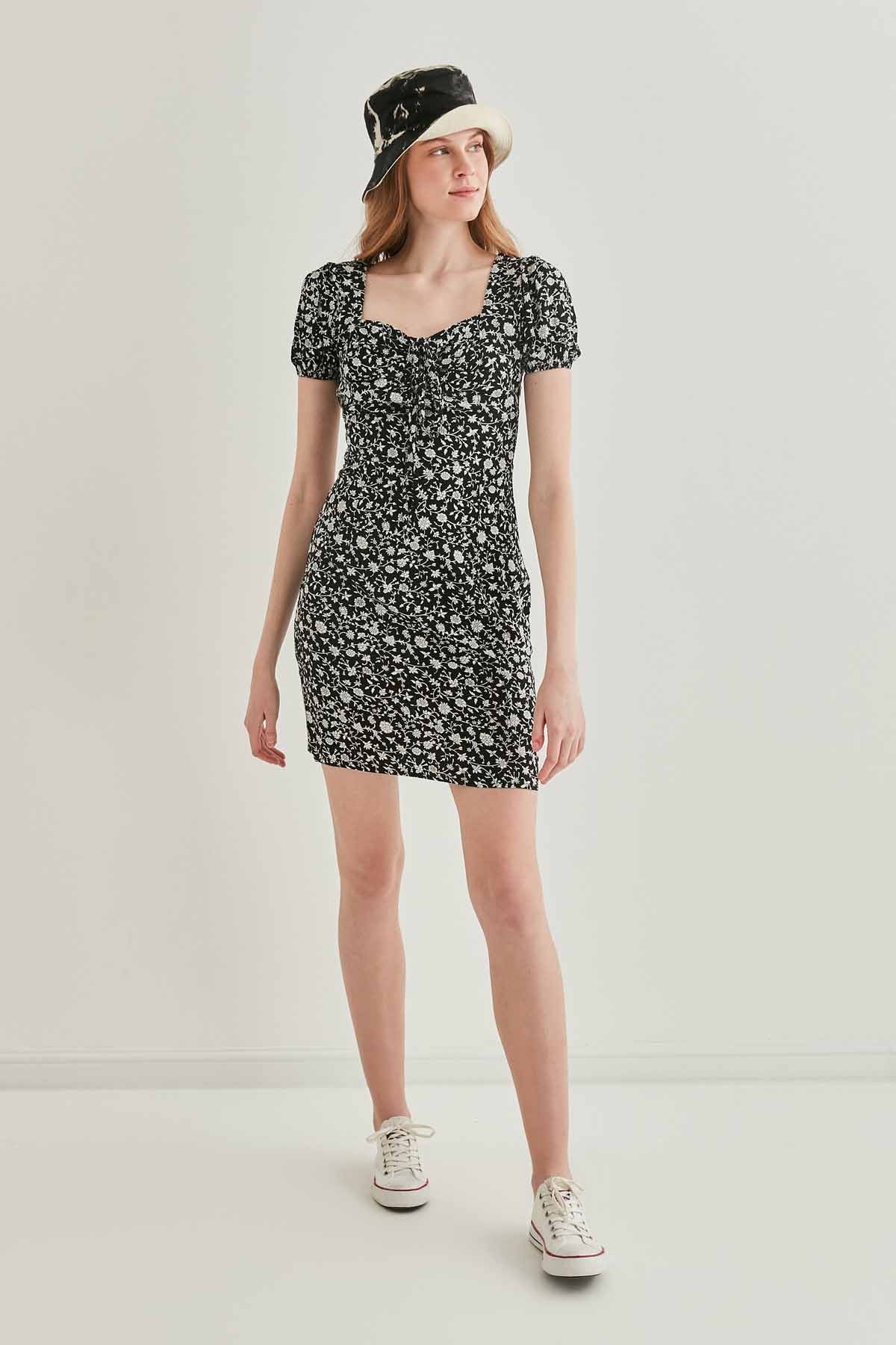 FLORAL MINI DRESS