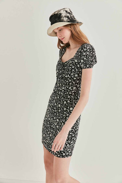 FLORAL MINI DRESS