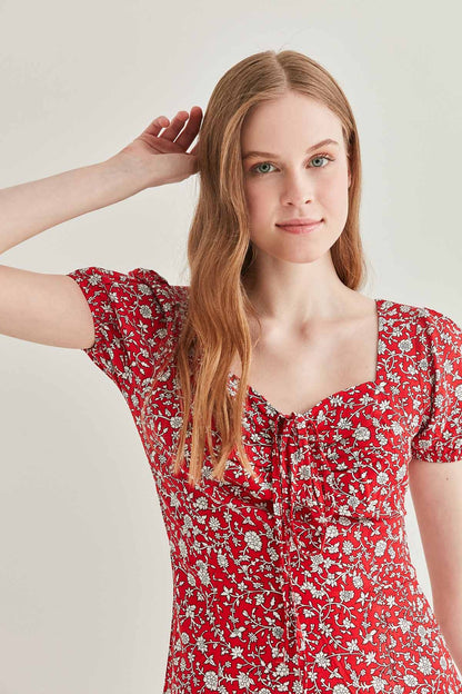 FLORAL MINI DRESS