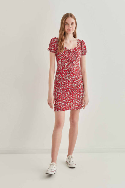 FLORAL MINI DRESS