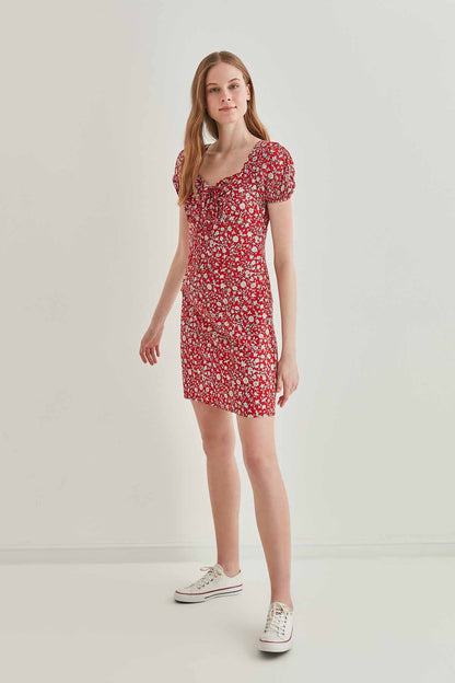 FLORAL MINI DRESS