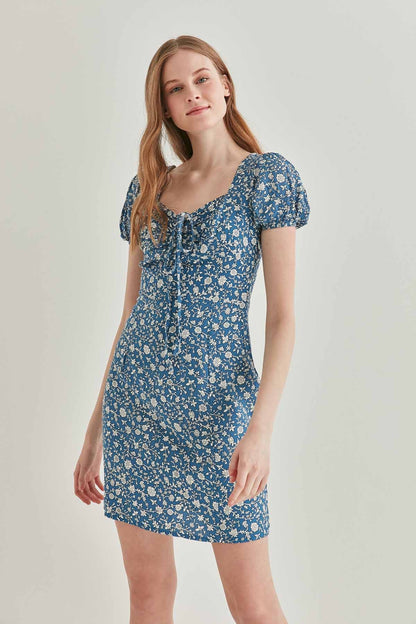 FLORAL MINI DRESS