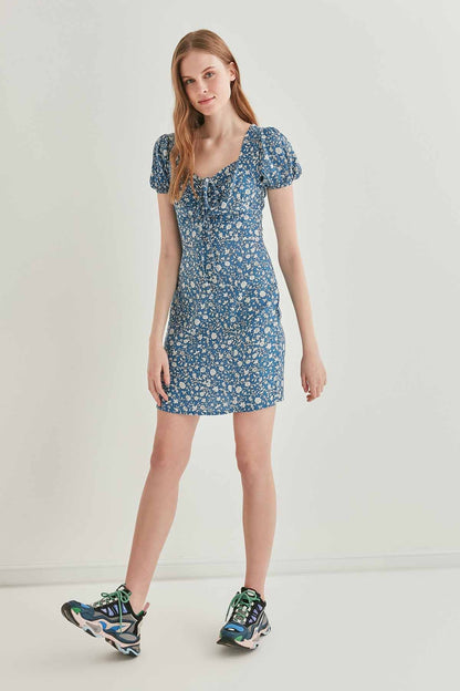 FLORAL MINI DRESS