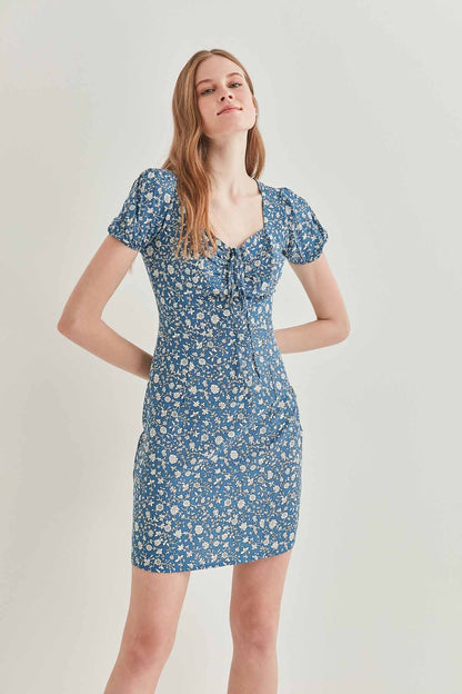 FLORAL MINI DRESS