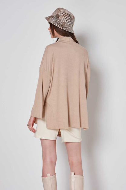 COMFY LOOSE KNITTED BLOUSE