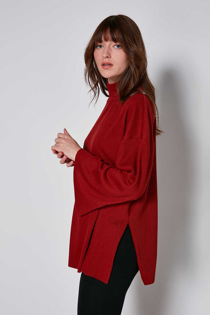 COMFY LOOSE KNITTED BLOUSE