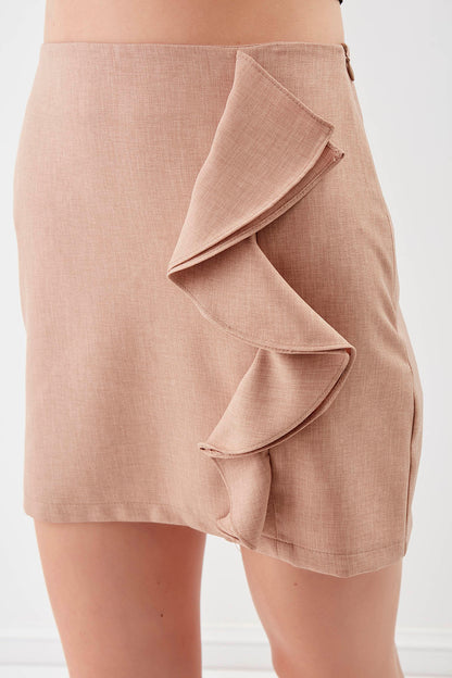 ZIPPERED MINI-SKIRT