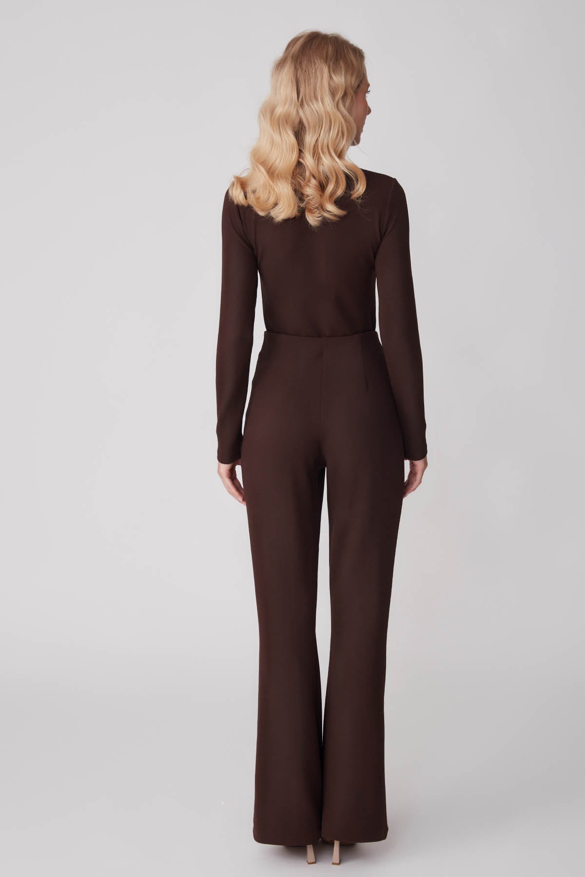 SPANISH PIECE WAIST ELASTANE TROUSERS WITH SIDE ZIPPER