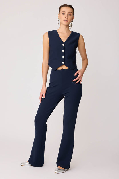 SPANISH PIECE WAIST ELASTANE TROUSERS WITH SIDE ZIPPER