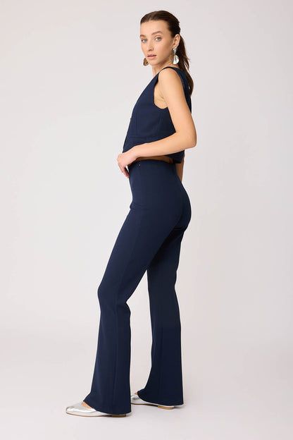 SPANISH PIECE WAIST ELASTANE TROUSERS WITH SIDE ZIPPER