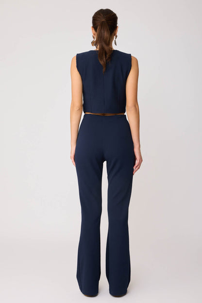 SPANISH PIECE WAIST ELASTANE TROUSERS WITH SIDE ZIPPER