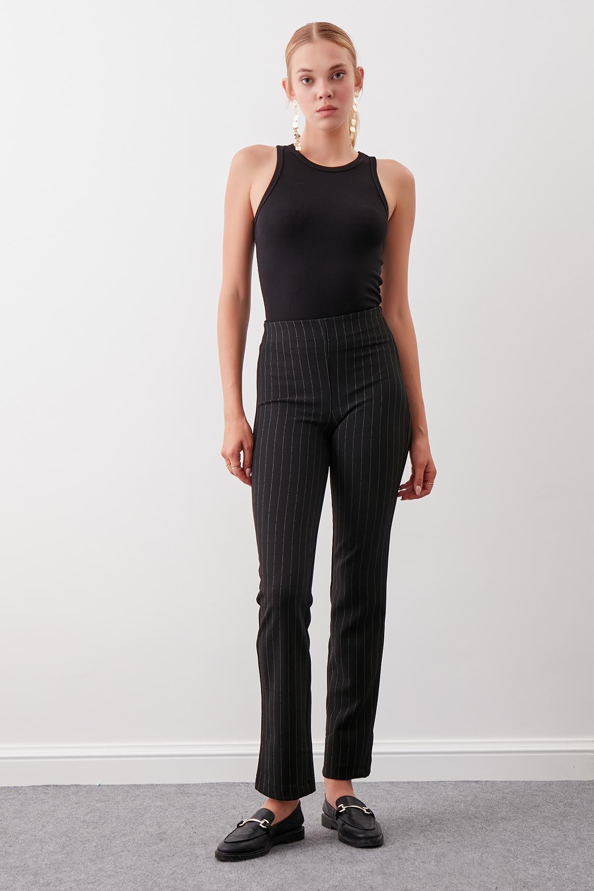 ZIPPERED DIAMOND TROUSERS