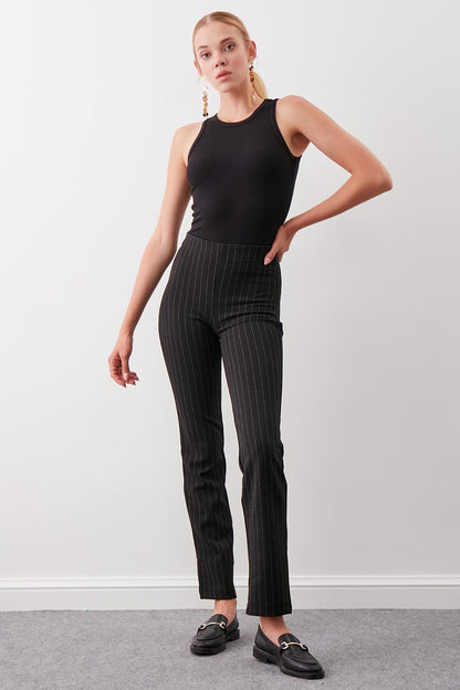 ZIPPERED DIAMOND TROUSERS