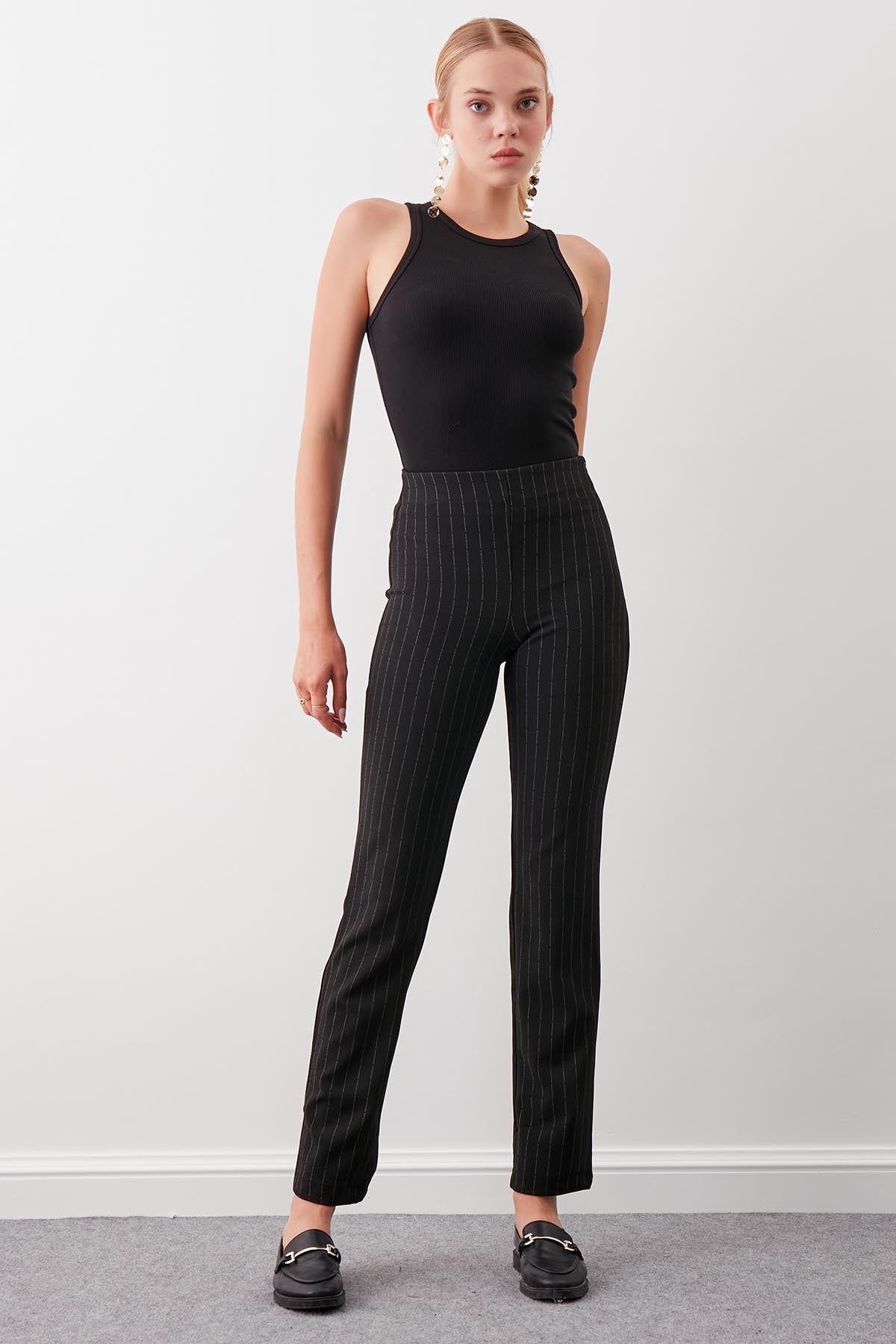ZIPPERED DIAMOND TROUSERS